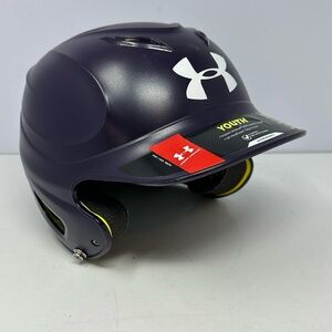 NEW! Under Armour Matte Purple Molded Batting Helmet UABH110MM 5 7/8-6 3/4 Youth